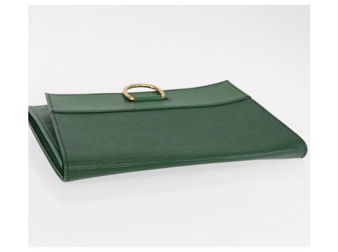 LOUIS VUITTON Clutch Jena Epi Verde M52724 LV Auth 155008 - vista 5