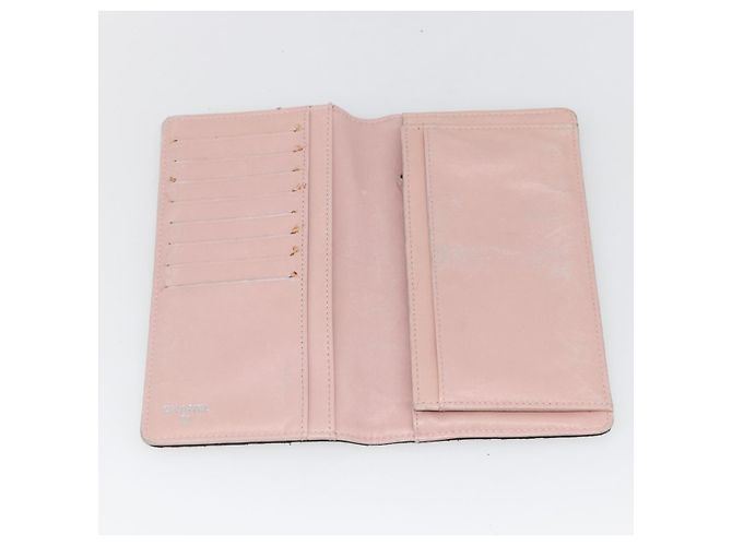 CHANEL Langer Matelassé Geldbeutel aus Lammleder Schwarz CC Auth bs31616 - Ansicht 14