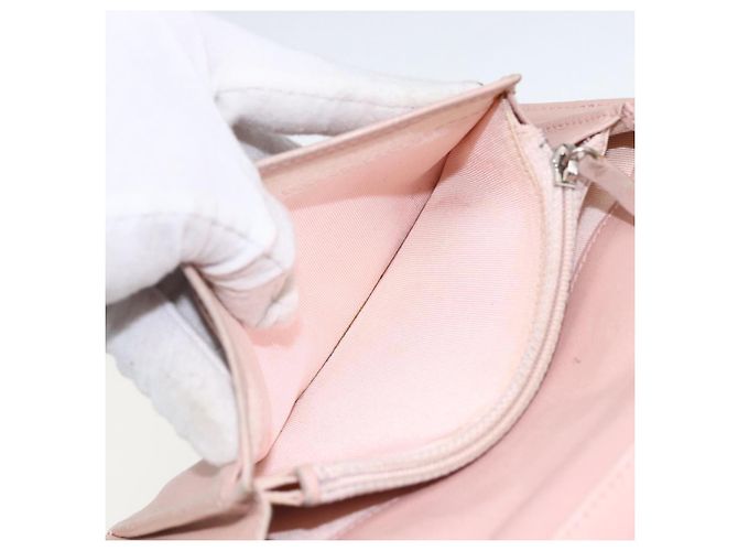 CHANEL Langer Matelassé Geldbeutel aus Lammleder Schwarz CC Auth bs31616 - Ansicht 20