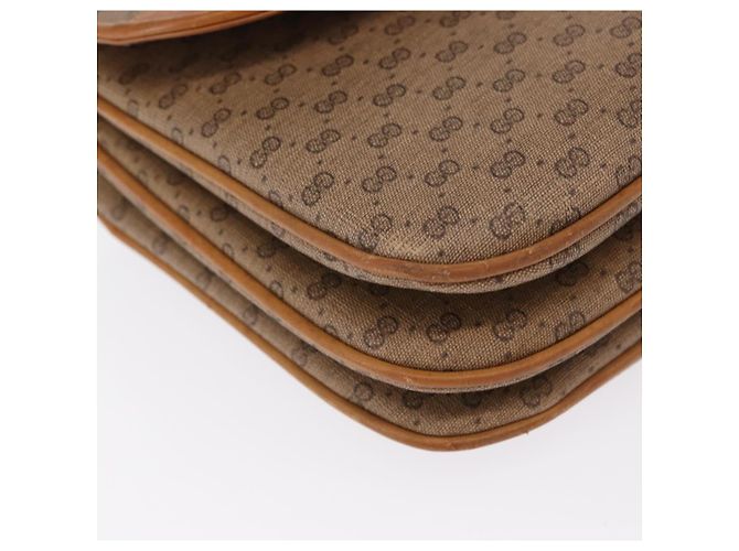 Gucci Borsa a Spalla Micro GG Supreme PVC Beige Oro 004 106 0024 Auth BA8625 D'oro - vista 10