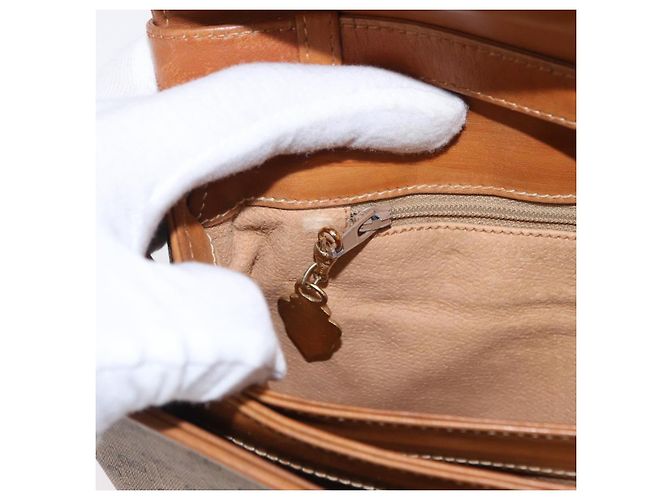 Gucci Borsa a Spalla Micro GG Supreme PVC Beige Oro 004 106 0024 Auth BA8625 D'oro - vista 21