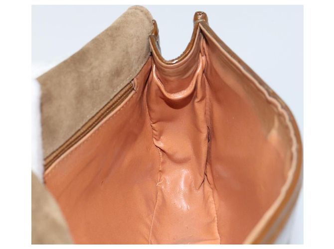 BALLY Borsa a Spalla con Catena Smalto Marrone Oro Auth 143674 D'oro - vista 18