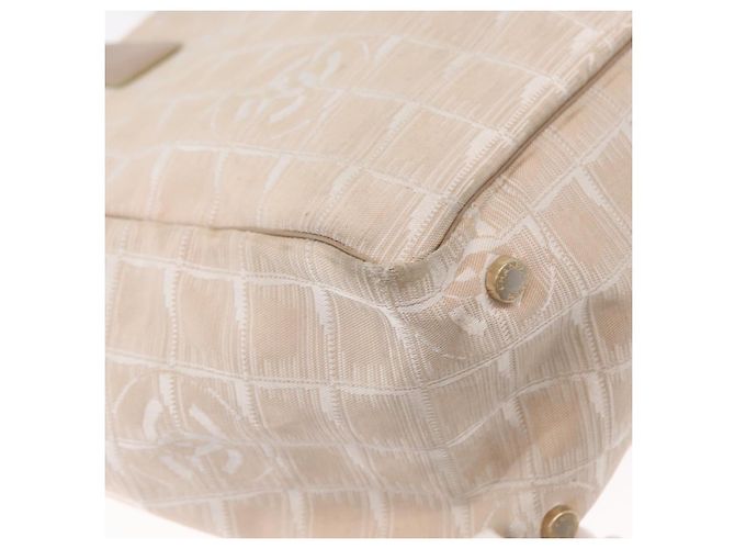 CHANEL Nuova Borsa da Viaggio in Nylon Rosa Oro CC Auth BA8665 D'oro - vista 13