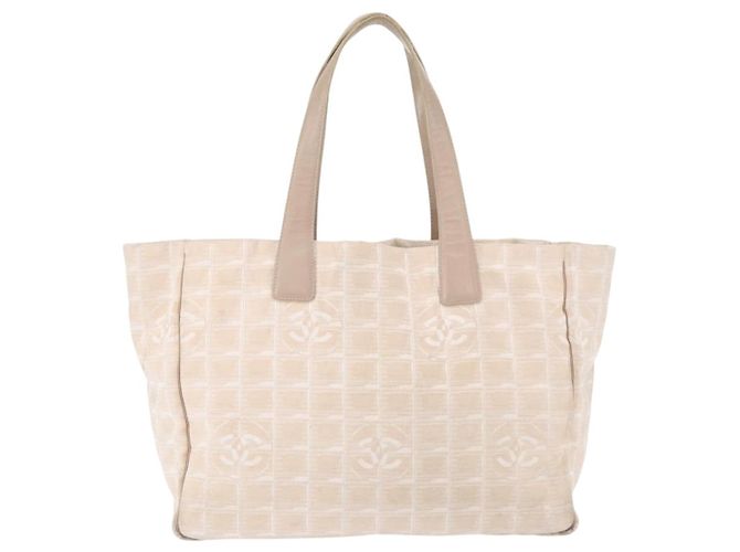 CHANEL Nuova Borsa da Viaggio in Nylon Rosa Oro CC Auth BA8665 D'oro - vista 2