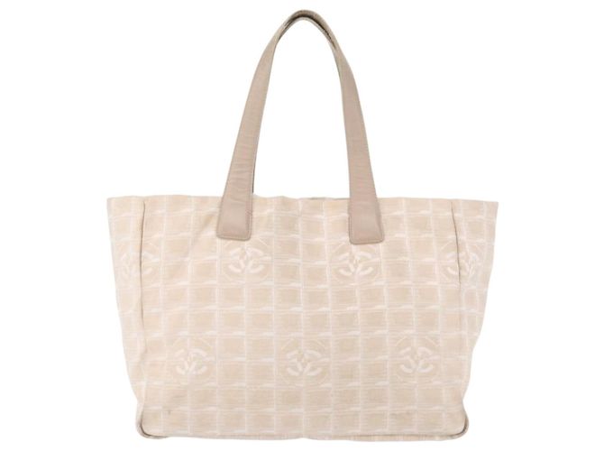 CHANEL Nuova Borsa da Viaggio in Nylon Rosa Oro CC Auth BA8665 D'oro - vista 3