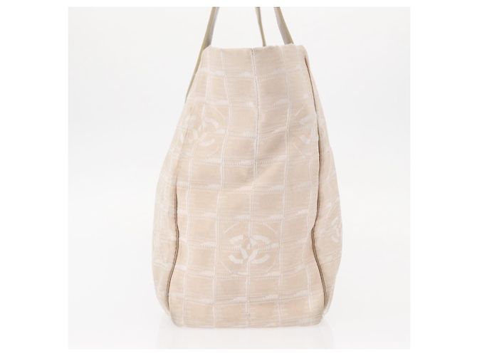 CHANEL Nuova Borsa da Viaggio in Nylon Rosa Oro CC Auth BA8665 D'oro - vista 4