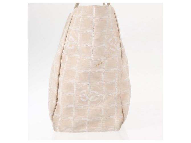 CHANEL Nuova Borsa da Viaggio in Nylon Rosa Oro CC Auth BA8665 D'oro - vista 5
