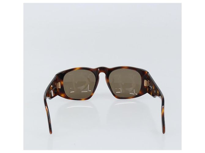 Gafas de sol CHANEL de plástico marrón CC Auth yk19645V Castaño - vista 3