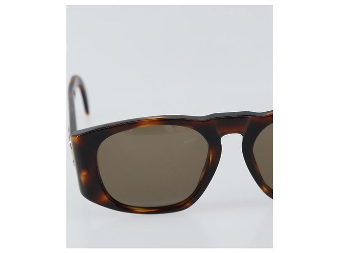 Gafas de sol CHANEL de plástico marrón CC Auth yk19645V Castaño - vista 6