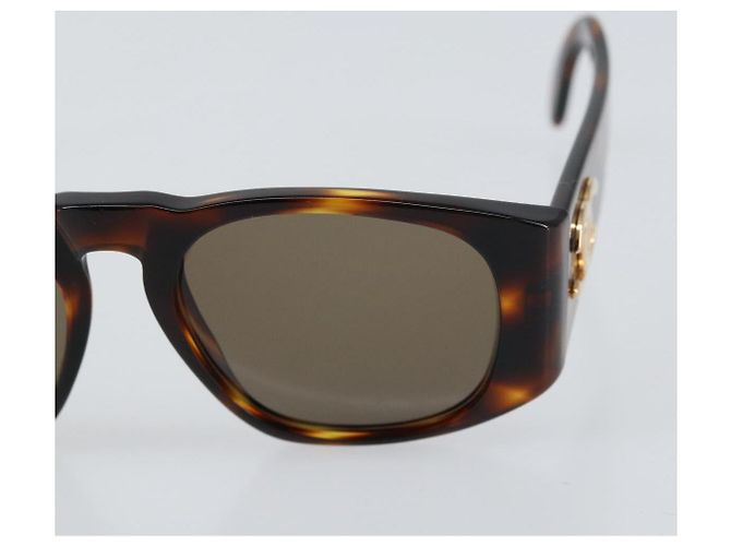 Gafas de sol CHANEL de plástico marrón CC Auth yk19645V Castaño - vista 7