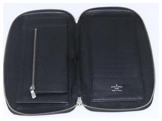 LOUIS VUITTON Organizer Taiga Atoll Custodia da Viaggio Ardoise M30652 LV Auth bs31738 Grigio - vista 10