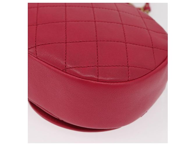 CHANEL Matelassé Catena Grande Borsa Camera Coco Pelle di Pecora Rosa CC Auth BA8999SAM D'oro - vista 13