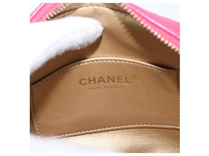 CHANEL Matelassé Catena Grande Borsa Camera Coco Pelle di Pecora Rosa CC Auth BA8999SAM D'oro - vista 16
