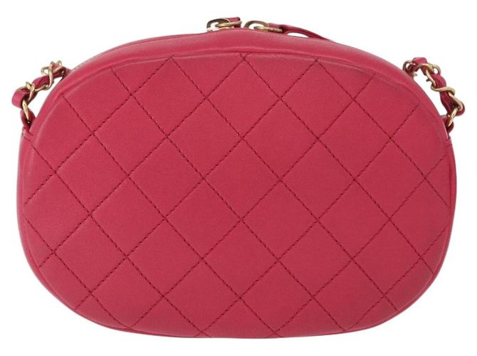 CHANEL Matelassé Catena Grande Borsa Camera Coco Pelle di Pecora Rosa CC Auth BA8999SAM D'oro - vista 3