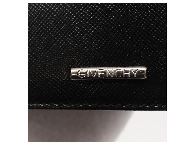 Portafoglio GIVENCHY in pelle nera Auth 153773V Nero - vista 12