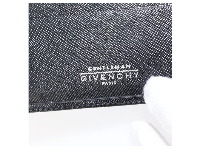 Portafoglio GIVENCHY in pelle nera Auth 153773V Nero - vista 14