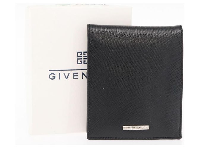 Portafoglio GIVENCHY in pelle nera Auth 153773V Nero - vista 19