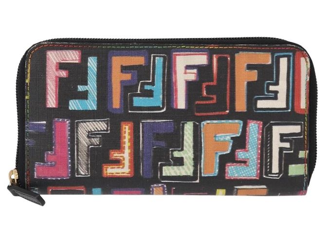 FENDI Zucca Canvas Long Wallet Multicolor Auth 156681V Multiple colors - view 13