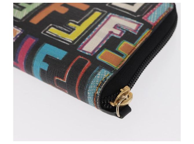 FENDI Zucca Canvas Long Wallet Multicolor Auth 156681V Multiple colors - view 17