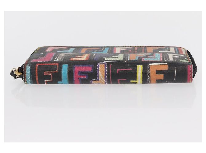 FENDI Zucca Canvas Long Wallet Multicolor Auth 156681V Multiple colors - view 6
