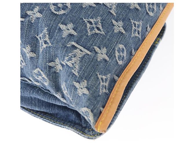 LOUIS VUITTON Borsa Tote Piatta Monogram in Denim Blu M95018 LV Auth BA8994SAV - vista 16