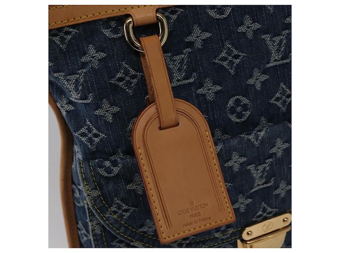 LOUIS VUITTON Borsa Tote Piatta Monogram in Denim Blu M95018 LV Auth BA8994SAV - vista 17
