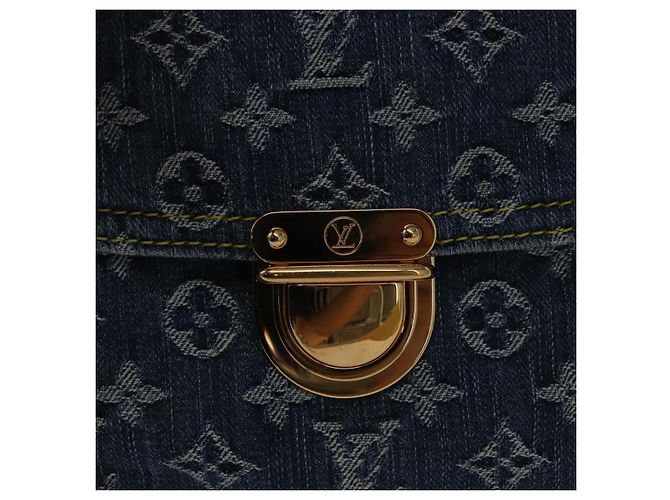 LOUIS VUITTON Borsa Tote Piatta Monogram in Denim Blu M95018 LV Auth BA8994SAV - vista 18