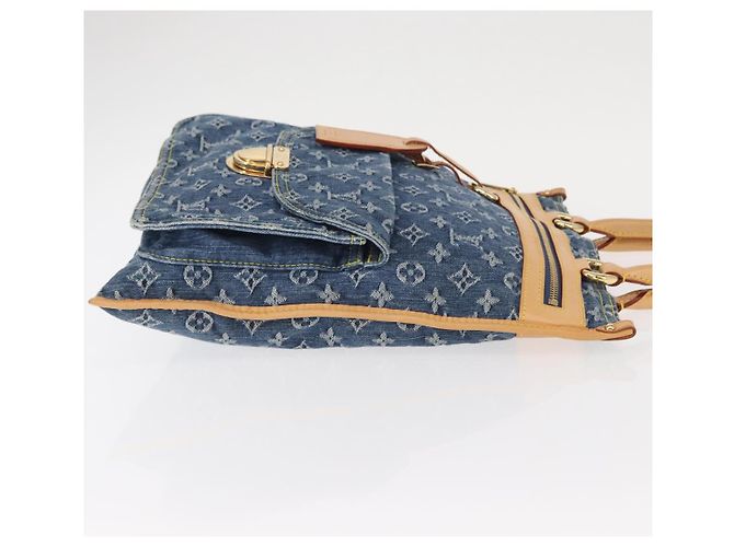 LOUIS VUITTON Borsa Tote Piatta Monogram in Denim Blu M95018 LV Auth BA8994SAV - vista 3