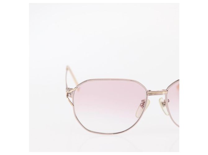 Occhiali da sole SAINT LAURENT Gucci plastica metallo 4 Set Marrone Rosso Auth ki6190 - vista 15