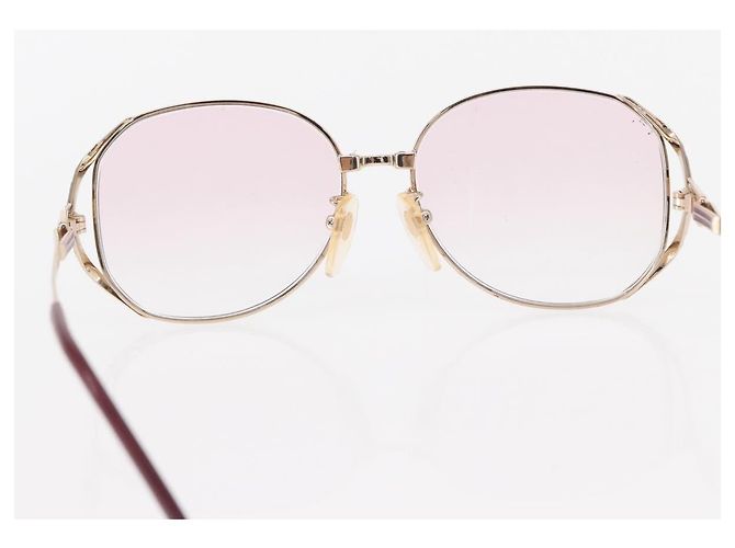 Occhiali da sole SAINT LAURENT Gucci plastica metallo 4 Set Marrone Rosso Auth ki6190 - vista 20