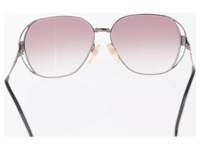 Occhiali da sole SAINT LAURENT Gucci plastica metallo 4 Set Marrone Rosso Auth ki6190 - vista 3