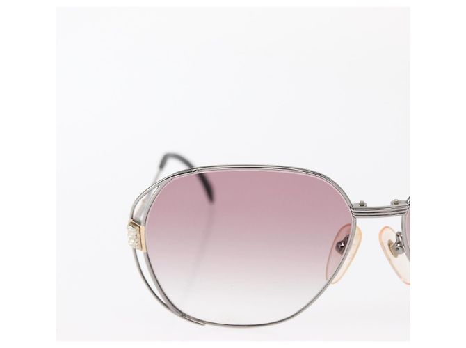 Occhiali da sole SAINT LAURENT Gucci plastica metallo 4 Set Marrone Rosso Auth ki6190 - vista 4