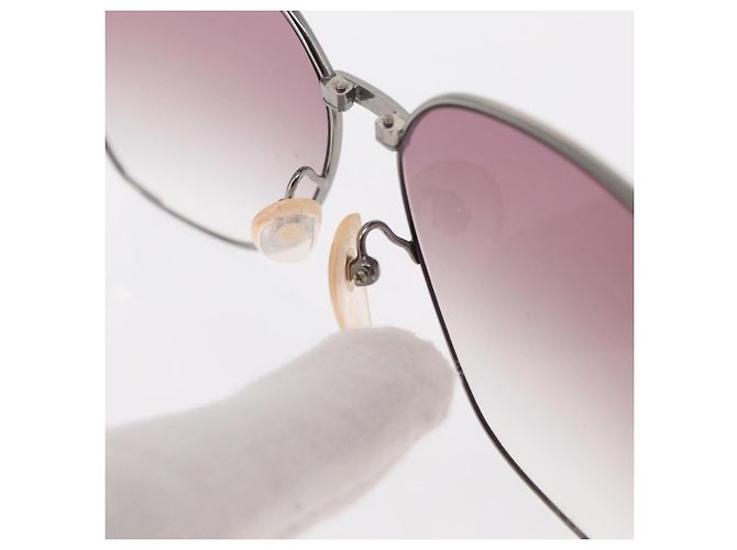Occhiali da sole SAINT LAURENT Gucci plastica metallo 4 Set Marrone Rosso Auth ki6190 - vista 7