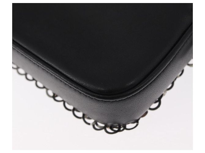 Borsa a Spalla con Catena CHANEL Paillettes Nero Argento CC Auth 146554SM - vista 14