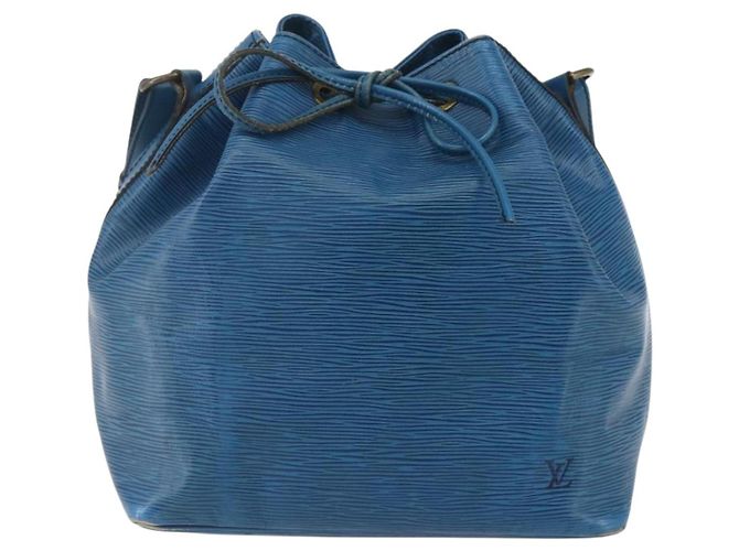 Noe LOUIS VUITTON Borsa a Spalla Petit Noé Epi Blu M44105 Auth LV yk20000 - vista 13