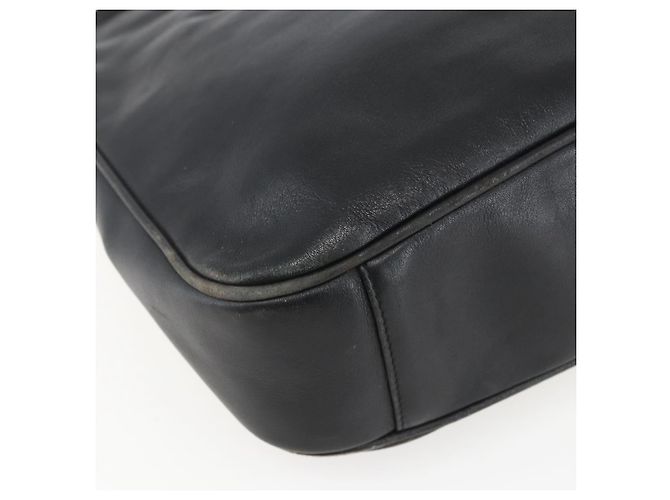 Borsa a mano in pelle GUCCI Bamboo 2 in 1 Nero Oro 001 1633 Auth 156256 - vista 15