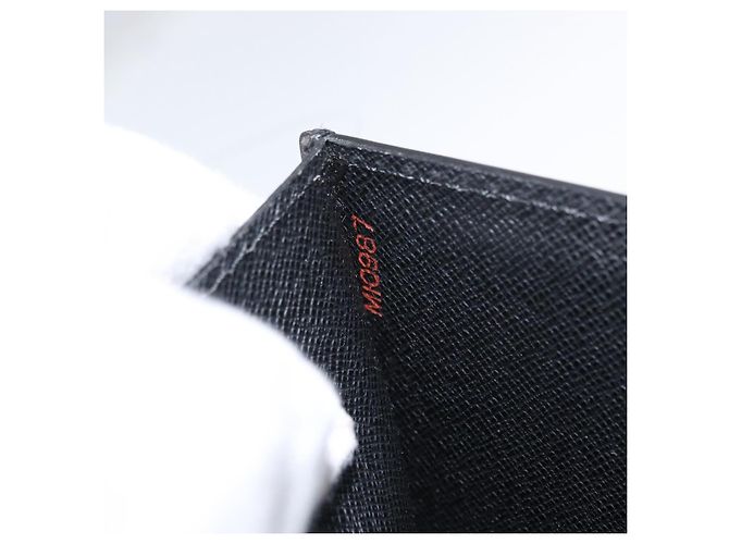 LOUIS VUITTON Cartella Ambassador in Epi Borsa da Lavoro Nera M54412 LV Auth BA8580 Nero - vista 12