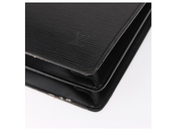LOUIS VUITTON Cartella Ambassador in Epi Borsa da Lavoro Nera M54412 LV Auth BA8580 Nero - vista 15