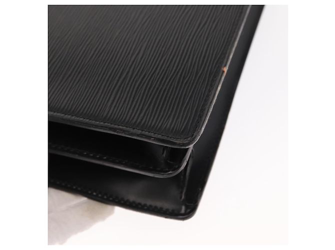 LOUIS VUITTON Cartella Ambassador in Epi Borsa da Lavoro Nera M54412 LV Auth BA8580 Nero - vista 16