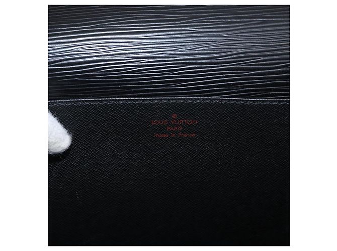 LOUIS VUITTON Cartella Ambassador in Epi Borsa da Lavoro Nera M54412 LV Auth BA8580 Nero - vista 19