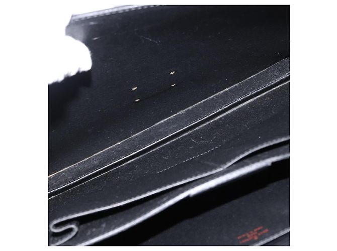 LOUIS VUITTON Cartella Ambassador in Epi Borsa da Lavoro Nera M54412 LV Auth BA8580 Nero - vista 22
