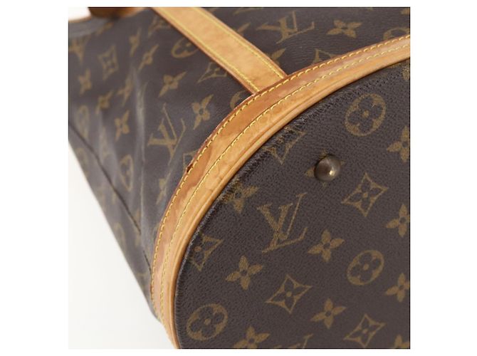 LOUIS VUITTON Borsa a Spalla Monogram Bucket GM M42236 LV Auth 157677 Monogramma - vista 14