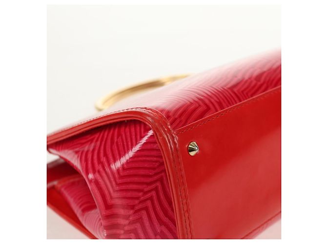 Borsa a Mano Gianni Versace Smalto Rosa Oro Auth 153747V D'oro - vista 10