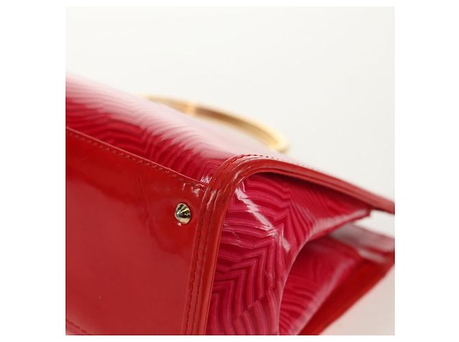 Borsa a Mano Gianni Versace Smalto Rosa Oro Auth 153747V D'oro - vista 11