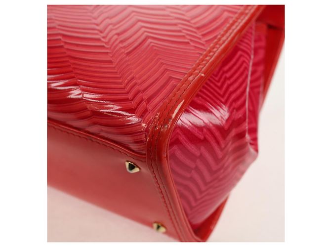 Borsa a Mano Gianni Versace Smalto Rosa Oro Auth 153747V D'oro - vista 13