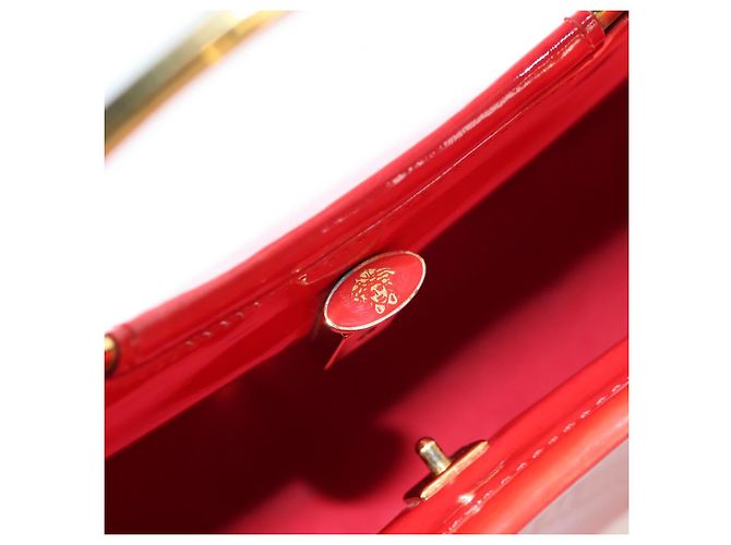 Borsa a Mano Gianni Versace Smalto Rosa Oro Auth 153747V D'oro - vista 14