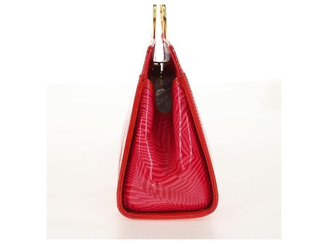Borsa a Mano Gianni Versace Smalto Rosa Oro Auth 153747V D'oro - vista 5