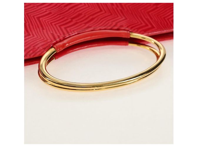 Borsa a Mano Gianni Versace Smalto Rosa Oro Auth 153747V D'oro - vista 7