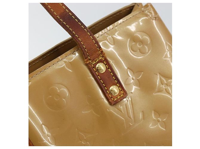 LOUIS VUITTON Borsa a Mano Monogram Vernis Reade PM Noisette M91334 LV Auth BA8596 Nocciola - vista 10