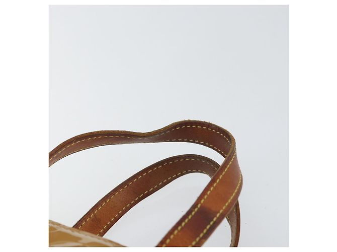 LOUIS VUITTON Borsa a Mano Monogram Vernis Reade PM Noisette M91334 LV Auth BA8596 Nocciola - vista 14